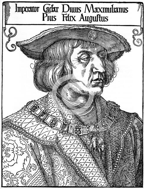 'Emperor Maximilian I', 1519, (1936). Artist: Albrecht Dürer