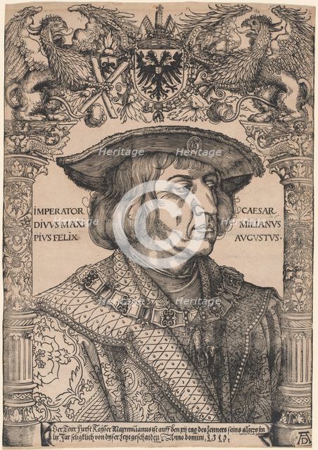 Emperor Maximilian I, 1519. Creator: Hans Weiditz.
