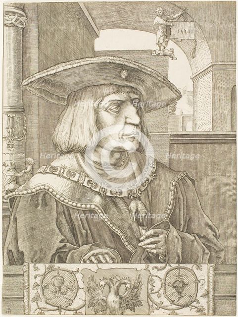 Emperor Maximilian I, 1520. Creator: Jan Muller.