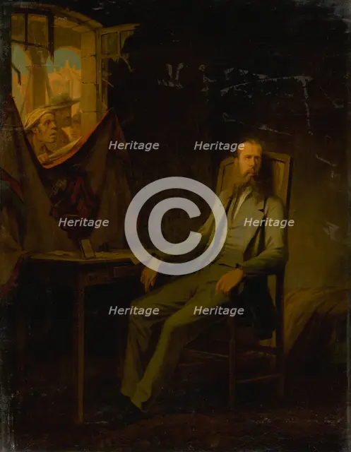 Emperor Maximilian in the evening before the execution, 1868. Creator: Chamerlat; Jules-Marc (1828-1868).