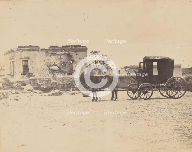 [Emperor Maximilian's Death Carriage], 1867. Creator: François Aubert.