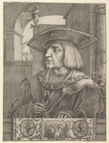 Emperor Maximillian I, 1520. Creator: Lucas van Leyden