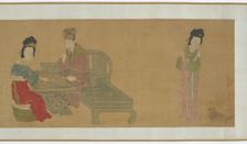 Emperor Minghuang and Consort Yang Playing Weiqi, Ming or Qing dynasty, (17th century?). Creator: Unknown