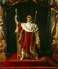 Emperor Napoleon I in His Imperial Robes, 1805. Creator: David, Jacques Louis (1748-1825)
