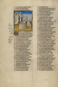 Emperor Nero Ordering Seneca's Veins Slashed; Roman de la Rose, about 1405. Creator: Unknown