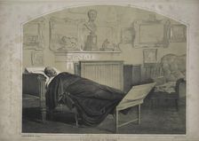 Emperor Nicholas I on his deathbed, 1855. Creator: Timm, Wassili (George Wilhelm) (1820-1895)