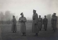 Emperor Nicholas II and Grand Duke Nikolai Nikolaevich at Baranovichi, September 1914, 1914. Artist: Anonymous
