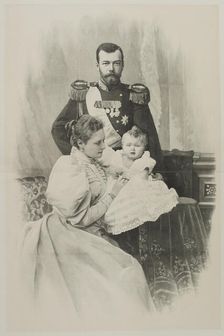 Emperor Nicholas II of Russia, Empress Alexandra Fyodorovna of Russia and Grand Duches..., 1896. Creator: Anonymous