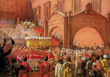 Emperor Nicholas II on the Red Porch after his Coronation, 1896. Creator: Edelfelt, Albert Gustaf Aristides (1854-1905)