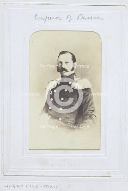 Emperor of Russia, 1860-69. Creator: Unknown.
