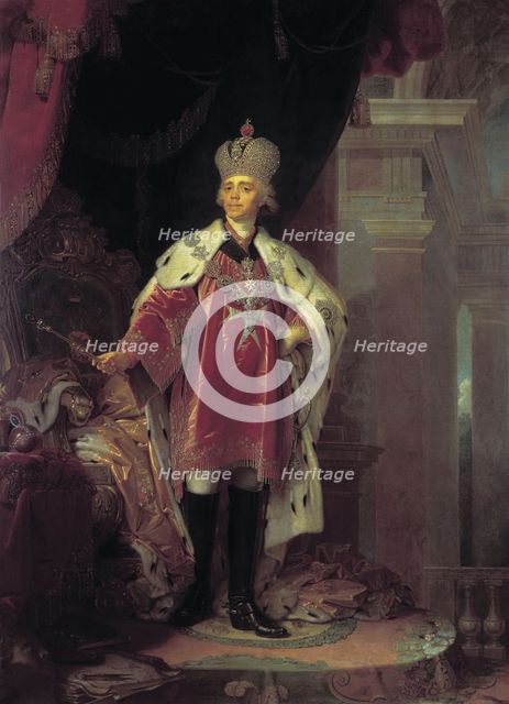 Emperor Paul I dressed as Grand Master of Maltese.