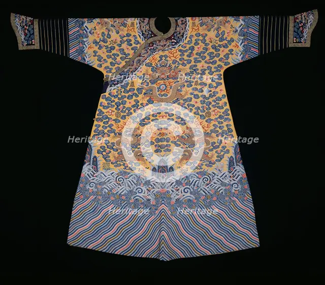 Emperor's Jifu (Semiformal Court Robe), China, Qing dynasty (1644-1911), 1790/1820. Creator: Unknown.