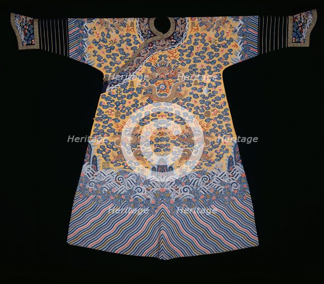 Emperor's Jifu (Semiformal Court Robe), China, Qing dynasty (1644-1911), 1790/1820. Creator: Unknown.