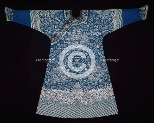 Emperor's Jifu (Semiformal Court Robe), China, Qing dynasty (1644-1911), 1825/50. Creator: Unknown.