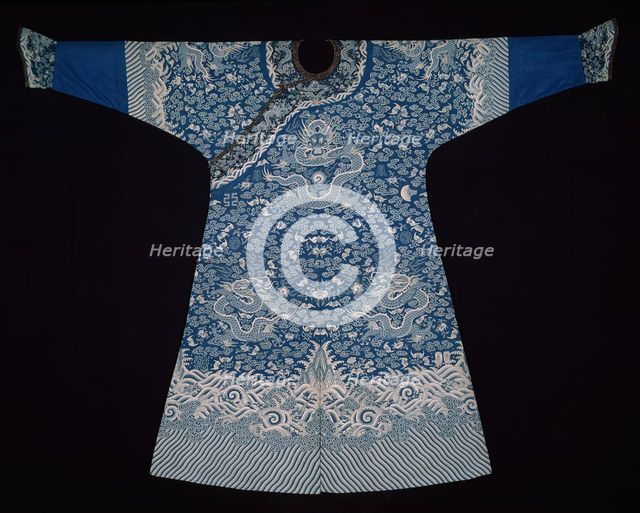 Emperor's Jifu (Semiformal Court Robe), China, Qing dynasty (1644-1911), 1825/50. Creator: Unknown.