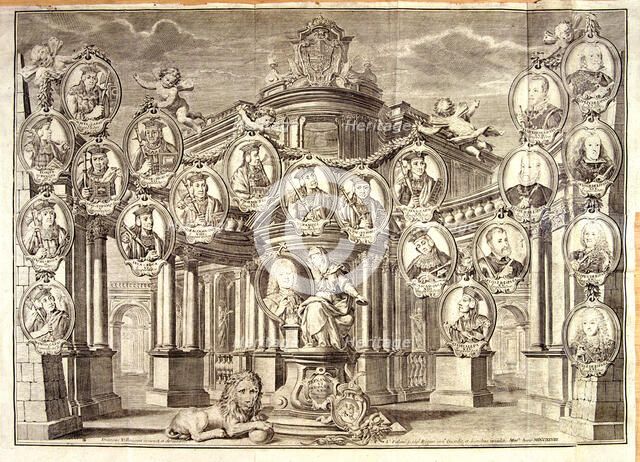 Emperors Incas of Peru, engraved book 'Astronomical and Physical Observations in the kingdom of P…