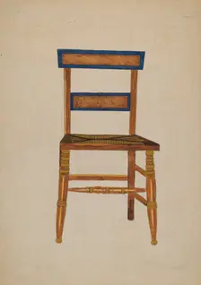 Empire Chair (American), c. 1940. Creator: Genevieve Sherlock