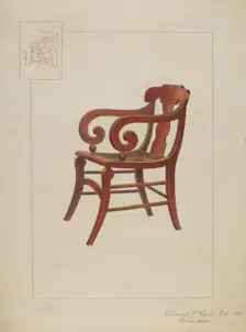 Empire Chair, c. 1937. Creator: Vincent P. Rosel