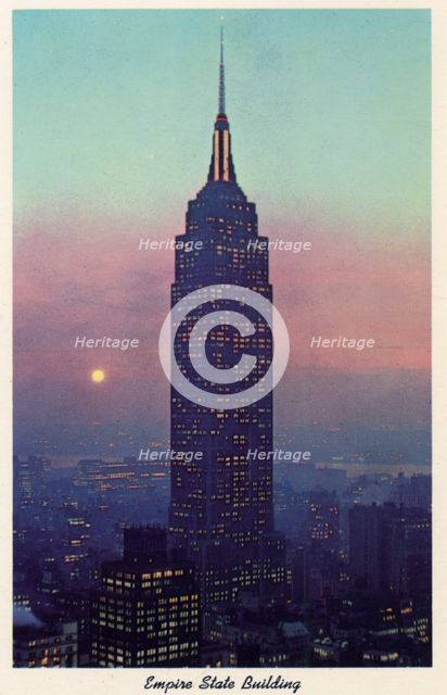 Empire State Building, New York City, New York, USA, 1956. Artist: Unknown