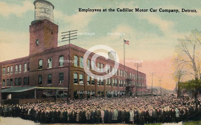 'Employees at the Cadillac Motor Car Company, Detroit', c1930s. Creator: Unknown.