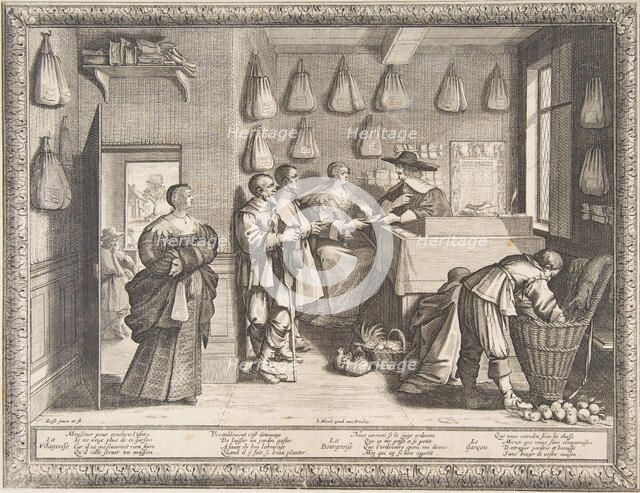 Employment Bureau, ca. 1633. Creator: Abraham Bosse.