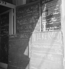 Employment office on Howard Street, San Francisco, California, 1937. Creator: Dorothea Lange
