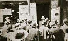 Employment office, on Sixth Avenue near Forty-third Street, New York, early 1930s