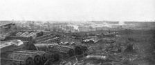 Emplacement d'une batterie allemande de gros calibre enlevee par le 28e chasseurs..., 1916. Creator: Unknown