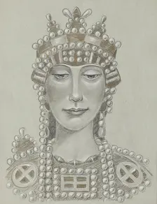 Empress Theodora, undated. (c1910s) Creator: Franz von Matsch