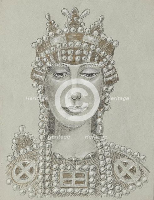 Empress Theodora, undated. (c1910s) Creator: Franz von Matsch.