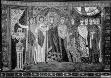 Empress Theodora and Members of Her Court, Byzantine, early 20th century (original dated 6th cent). Creator: Unknown