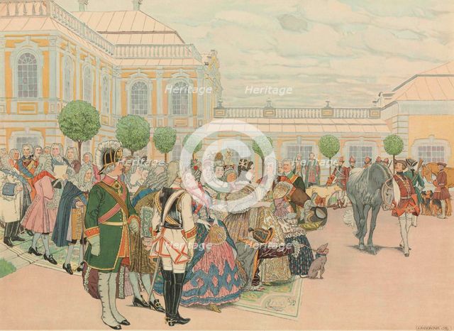 Empress Anna and her Court , 1907.