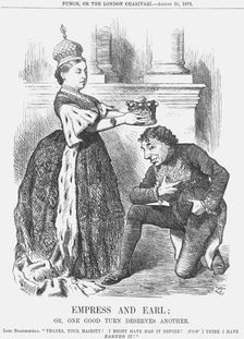 Empress and Earl 1876. Artist: Joseph Swain