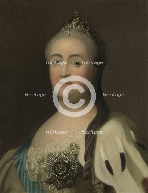 Empress Catherine II, Undated. Creator: Vigilius Erichsen.