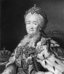 Empress Catherine the Great of Russia, 1836.Artist: R Woodman