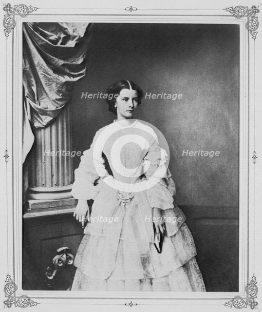 Empress Elisabeth of Austria, 1857. Creator: Franz Seraph Hanfstaengl.