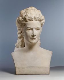 Empress Elisabeth with loose hair, (1903?). Creator: Stefan Schwartz
