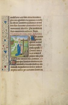 Empress Helena with the True Cross; Arenberg Hours, early 1460s. Creator: Workshop of Willem Vrelant