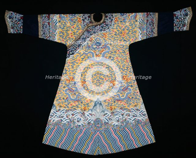 Empress' Jifu (Semiformal Court Robe), China, Qing dynasty (1644-1911), 1790/1820. Creator: Unknown.