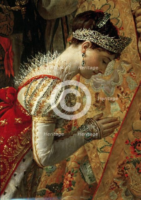 Empress Joséphine (The Coronation of Napoleon, Detail). Artist: David, Jacques Louis (1748-1825)