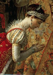 Empress Joséphine (The Coronation of Napoleon, Detail). Artist: David, Jacques Louis (1748-1825)