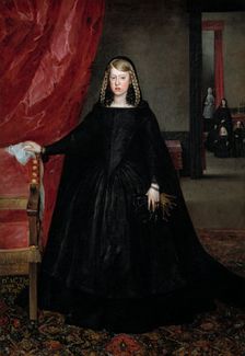 Empress Margaret of Austria in Mourning Dress, between 1665 and 1666. Creator: Juan Battista Martinez del Mazo