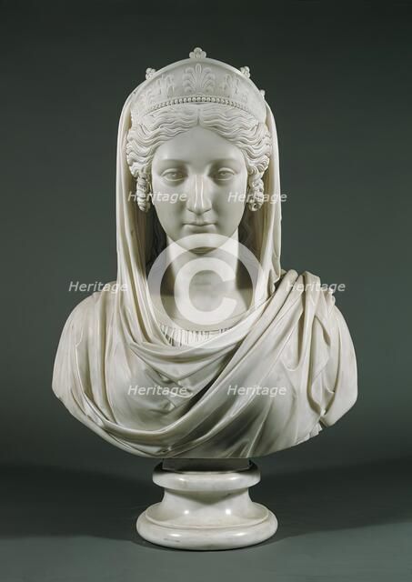 Empress Maria Ludovica Beatrix, the third wife of Emperor Francis I of Austria, 1814. Creator: Johann Nepomuk Schaller.