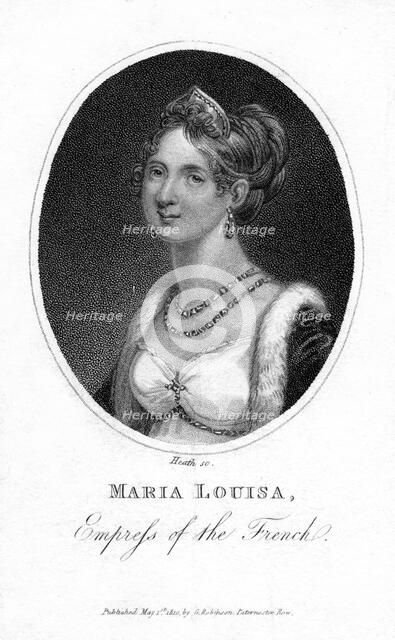 Empress Marie-Louise, second wife of Napoleon, 1810.Artist: Heath