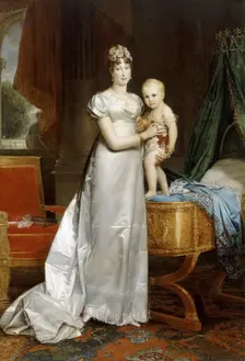 Empress Marie-Louise With the King of Rome. Artist: Gérard, François Pascal Simon (1770-1837)
