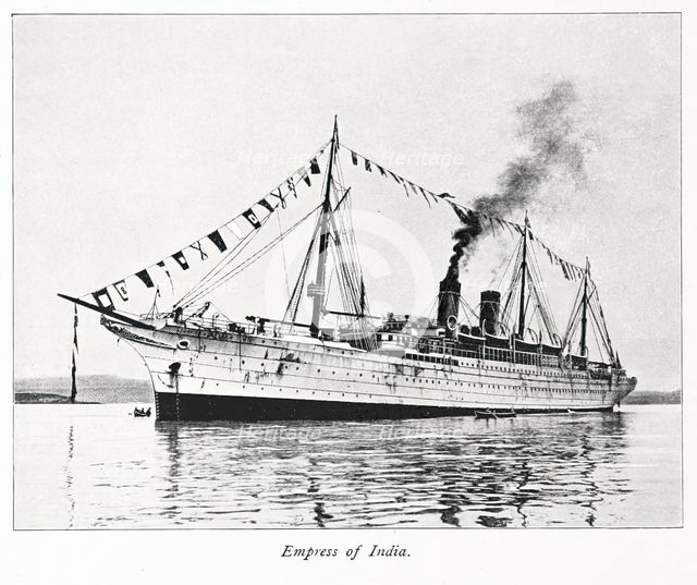 Empress of India, 1893.  Creator: Unknown.