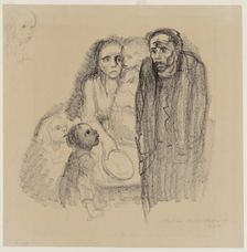 Empty Dishes, 1924. Creator: Kathe Kollwitz