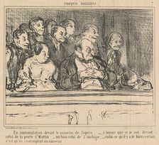 En contemplation devant le vaisseau de l'opera, 19th century. Creator: Honore Daumier