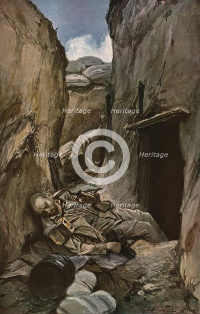 'En Champagne; Tranchee conquise a Perthes (octobre 1915)' 1915. Creator: Francois Flameng.