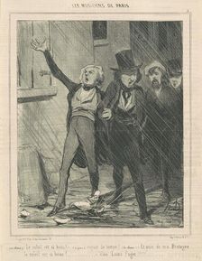 En choeur. Le soleil est si beau ..., 19th century. Creator: Honore Daumier